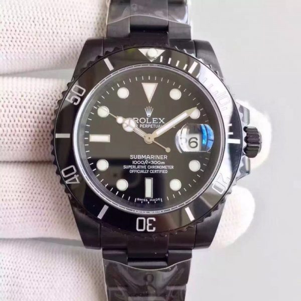 Replica Rolex Submariner Date 116610LN JF PVD Black Dial Luxury 2836-2
