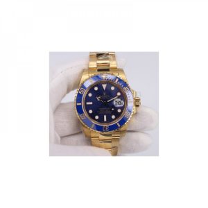 Replica Rolex Submariner Date 116618LB BP Yellow Gold Blue Dial Luxury 2836-2