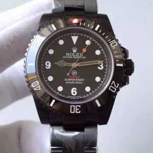 Replica Rolex Submariner 114060 Fragment JF PVD Black Dial Luxury 2836-2