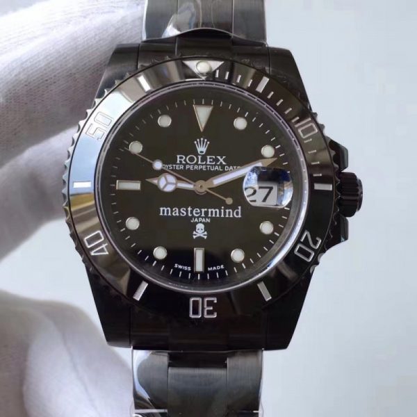 Replica Rolex Submariner Date 116610LN Mastermind JF PVD Black Dial Luxury 2836-2