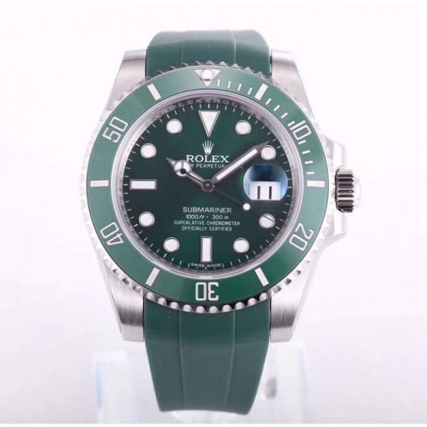 Replica Rolex Submariner Date 116610LV OR Stainless Steel Green Dial Luxury 2836-2