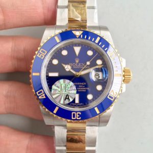 Replica Rolex Submariner Date 116613LB JF Yellow Gold & Stainless Steel Blue Dial Luxury 3135