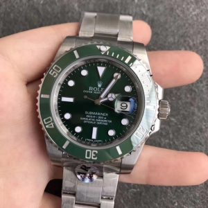 Replica Rolex Submariner Date 116610LV AR Stainless Steel 904L Green Dial Luxury 2824-2
