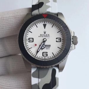 Replica Rolex Submariner 114060 Bamford Commando BP Stainless Steel White Dial Luxury 2836-2