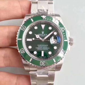 Replica Rolex Submariner Date 116610LV 2018 N V9S Stainless Steel 904L Green Dial Luxury 3135
