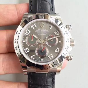 Replica Rolex Daytona Cosmograph 116509 JH Stainless Steel Anthracite Dial Luxury 4130 Run 6@SEC