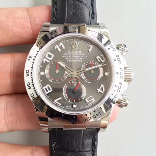 Replica Rolex Daytona Cosmograph 116509 JH Stainless Steel Anthracite Dial Luxury 4130 Run 6@SEC