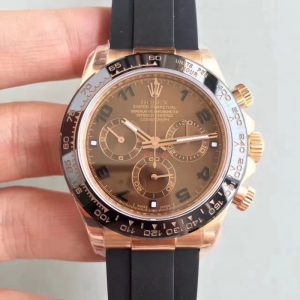 Replica Rolex Daytona Cosmograph 116515LN N Rose Gold Chocolate Dial Luxury 7750 Run 6@SEC