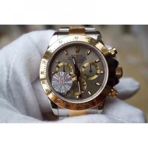 Replica Rolex Daytona Cosmograph 116503 JF Yellow Gold & Stainless Steel Anthracite Dial Luxury 7750 Run 6@SEC