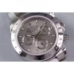 Replica Rolex Daytona Cosmograph 116520 JF Stainless Steel Anthracite Dial Luxury 7750 Run 6@SEC