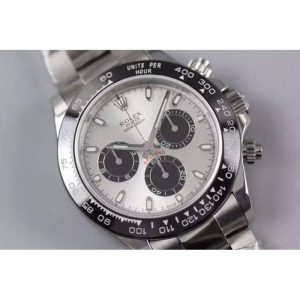 Replica Rolex Daytona Cosmograph 116506LN JF Stainless Steel Silver Dial Luxury 7750 Run 6@SEC