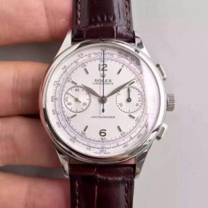 Replica Rolex Chronographe 66658 BP Stainless Steel White Dial Luxury Lemania Run 9@SEC