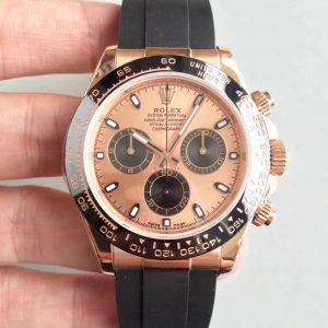 Replica Rolex Daytona Cosmograph 116515LN AR Rose Gold Rose Gold Dial Luxury 4130 Run 6@SEC