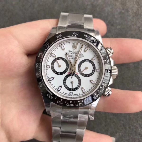Replica Rolex Daytona Cosmograph 116500LN N Stainless Steel White Dial Luxury 7750 Run 6@SEC