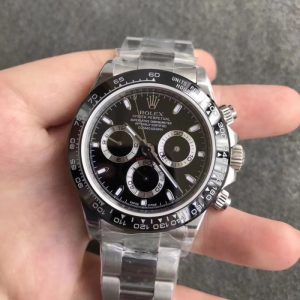 Replica Rolex Daytona Cosmograph 116500LN N Stainless Steel Black Dial Luxury 7750 Run 6@SEC