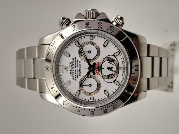 Replica Rolex Daytona Cosmograph 116520 N Stainless Steel White Dial Luxury 4130 Run 6@SEC