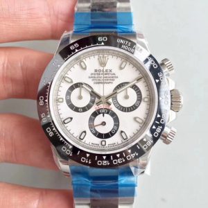 Replica Rolex Daytona Cosmograph 116500LN N Stainless Steel White Dial Luxury 4130 Run 6@SEC