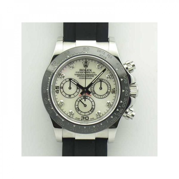Replica Rolex Daytona Cosmograph 116519LN JH Stainless Steel Mother Of Pearl Dial Luxury 4130 Run 6@SEC