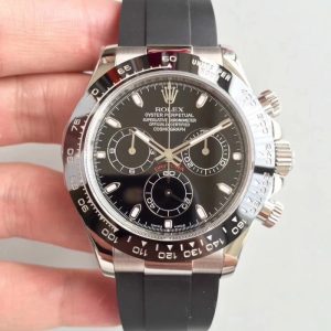 Replica Rolex Daytona Cosmograph 116519LN AR Stainless Steel 904L Black Dial Luxury 4130 Run 6@SEC