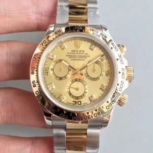 Replica Rolex Daytona Cosmograph 116503 3A 18K Yellow Gold Wrapped & Stainless Steel 904L Champagne Dial Luxury 7750 Run 6@SEC