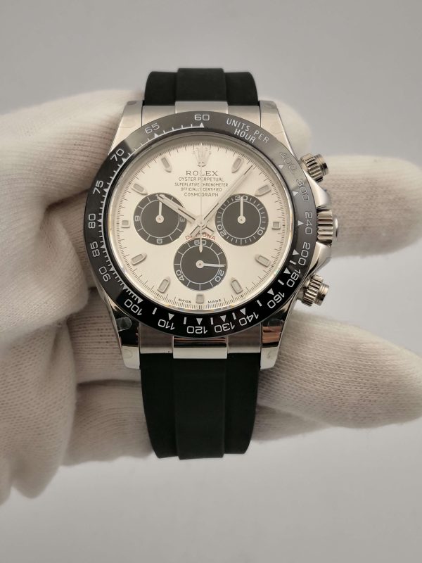 Replica Rolex Daytona Cosmograph 116519LN JH Stainless Steel Silver Dial Luxury 4130 Run 6@SEC