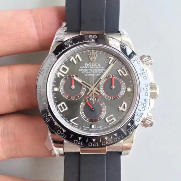 Replica Rolex Daytona Cosmograph 116519LN JH Stainless Steel Anthracite Dial Luxury 4130 Run 6@SEC