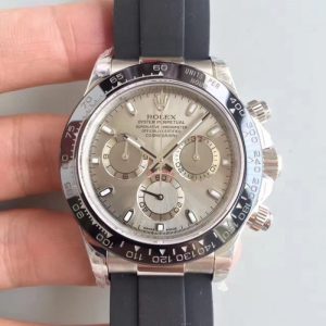 Replica Rolex Daytona Cosmograph 116519LN JH Stainless Steel Grey Dial Luxury 4130 Run 6@SEC