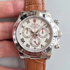 Replica Rolex Daytona Cosmograph 116520 JH Stainless Steel White Dial Luxury 4130 Run 6@SEC