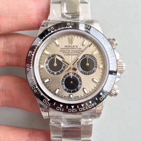 Replica Rolex Daytona Cosmograph 116500LN JH Stainless Steel Silver Dial Luxury 4130 Run 6@SEC