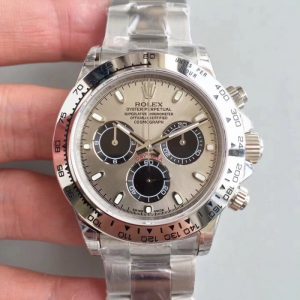 Replica Rolex Daytona Cosmograph 116509 JH Stainless Steel Silver Dial Luxury 4130 Run 6@SEC