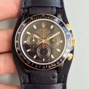 Replica Rolex Daytona Cosmograph Kravitz Design LK 01 RL Ceramic Black Dial Luxury 4130 Run 6@SEC
