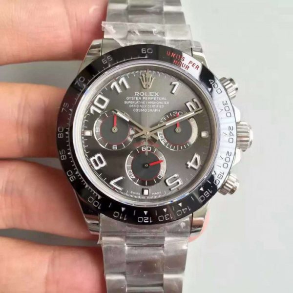 Replica Rolex Daytona Cosmograph 116500LN JH Stainless Steel Anthracite Dial Luxury 4130 Run 6@SEC