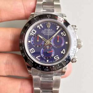 Replica Rolex Daytona Cosmograph 116500LN JH Stainless Steel Blue Dial Luxury 4130 Run 6@SEC