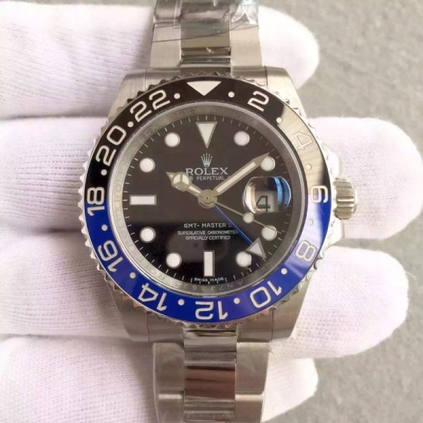 Replica Rolex GMT-Master II 116710BLNR Batman V7 Stainless Steel Black Dial Luxury 2836-2