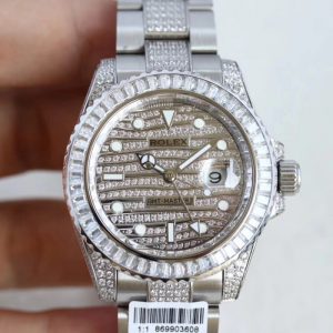 Replica Rolex GMT-Master II 116769 WT Stainless Steel & Diamonds Diamond Dial Luxury 2836-2