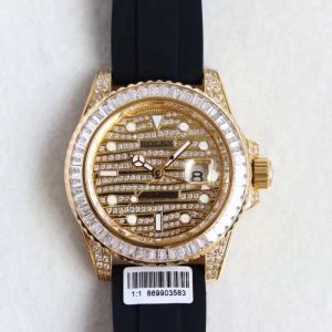 Replica Rolex GMT-Master II 116769 WT Rose Gold & Diamonds Diamond Dial Luxury 2836-2