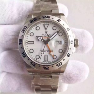 Replica Rolex Explorer II 216570 V6S Stainless Steel White Dial Luxury 2836-2