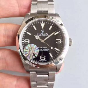 Replica Rolex Explorer 214270 JF Stainless Steel Black Dial Luxury 3132