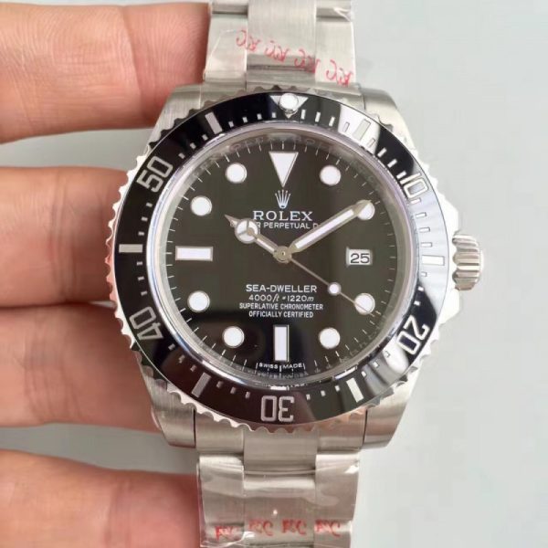 Replica Rolex Sea-Dweller 4000 116600 2018 V7S Stainless Steel 904L Black Dial Luxury 2836-2