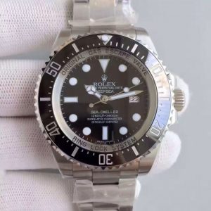 Replica Rolex Deepsea 116660 V7 Stainless Steel Black Dial Luxury 3135