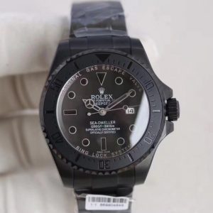 Replica Rolex Sea-Dweller Jacques Piccard 116660 BP PVD Black Dial Luxury 2836-2