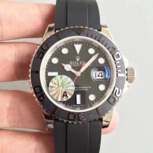 Replica Rolex Yacht-Master 40 116655 2018 JF Stainless Steel Black Dial Luxury 2836-2