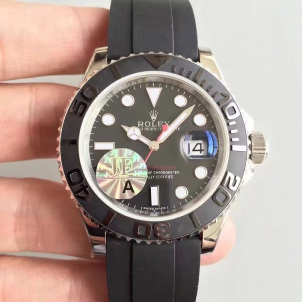 Replica Rolex Yacht-Master 40 116655 2018 JF Stainless Steel Black Dial Luxury 2836-2