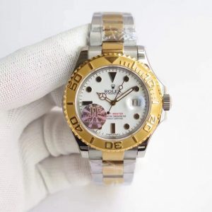 Replica Rolex Yacht-Master 40 116622 JF Stainless Steel & Yellow Gold White Dial Luxury 2836-2