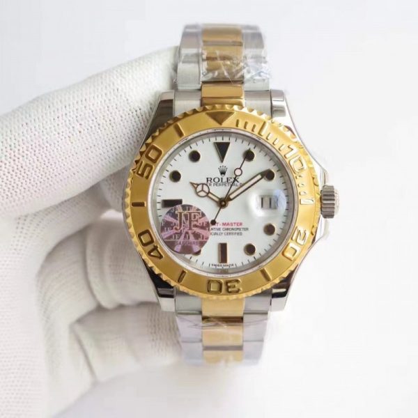 Replica Rolex Yacht-Master 40 116622 JF Stainless Steel & Yellow Gold White Dial Luxury 2836-2