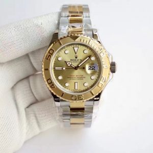 Replica Rolex Yacht-Master 40 116622 JF Stainless Steel & Yellow Gold Champagne Dial Luxury 3135