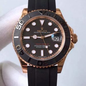 Replica Rolex Yacht-Master 40 116655 2018 N Rose Gold Black Dial Luxury 2836-2