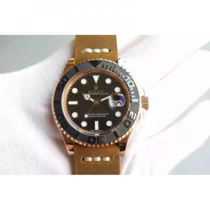 Replica Rolex Yacht-Master 40 116655 BP Rose Gold Black Dial Luxury 2836-2