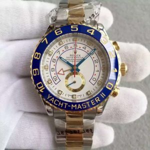 Replica Rolex Yacht-Master II 116681 V5 Stainless Steel & Yellow Gold White Dial Luxury 7750