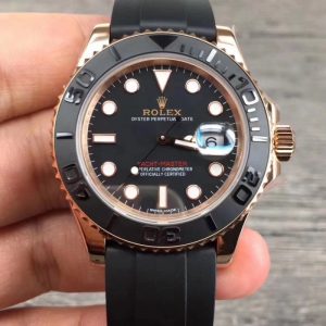 Replica Rolex Yacht-Master 40 116655 2018 V9 Rose Gold Black Dial Luxury 3135